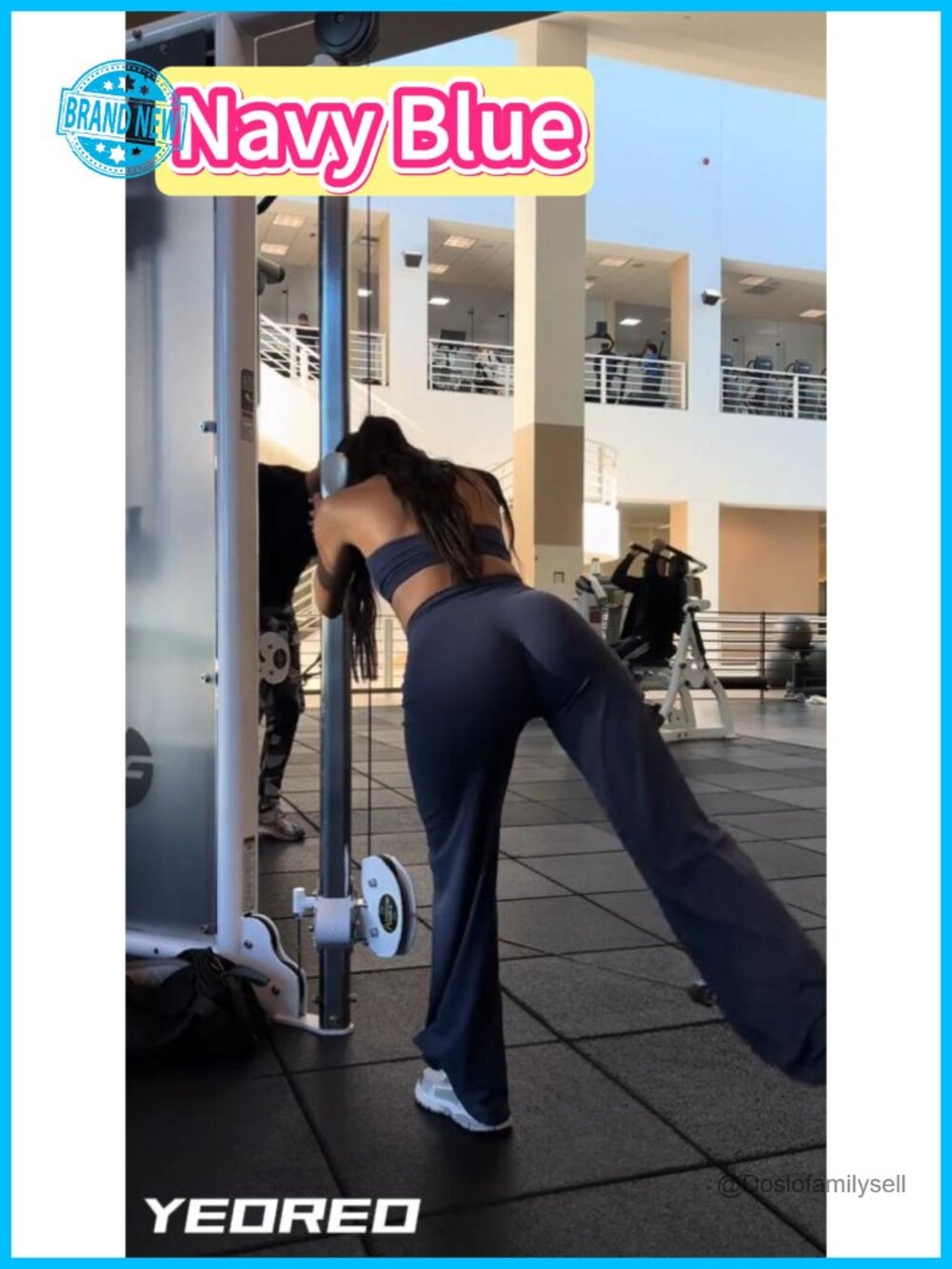 High-Waisted Straight Leggings with No Front Seam, Buttery Soft Nylon Spandex - Picture 6 of 6